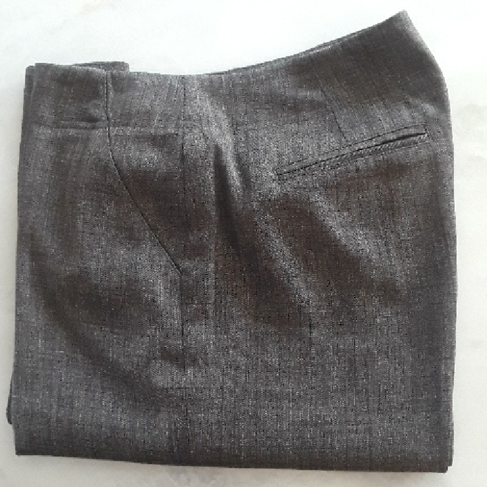 Jones Wear Brown/Grey Women's Trousers, 8, with Stretch